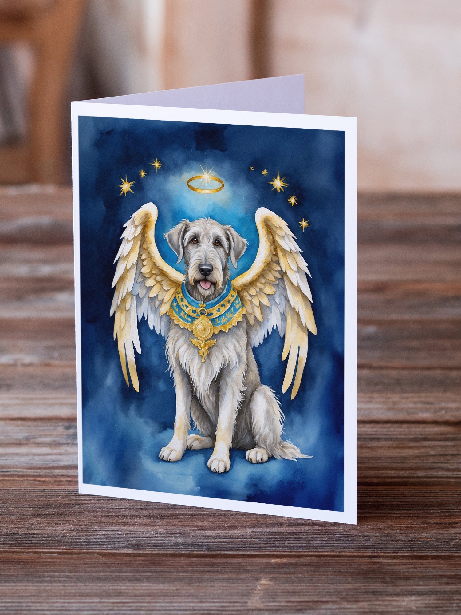 Irish Wolfhound My Angel Greeting Cards Pack of 8