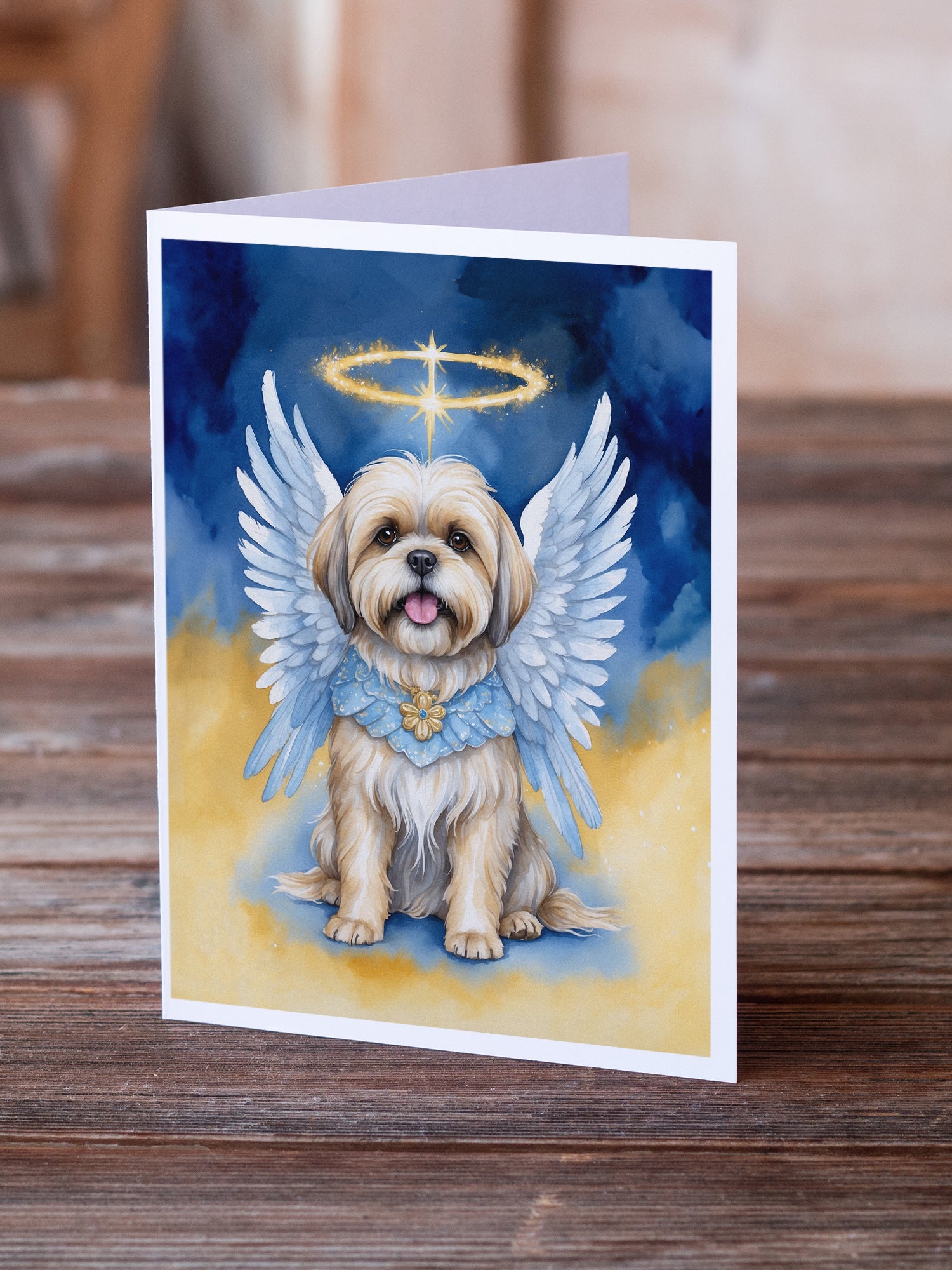 Lhasa Apso My Angel Greeting Cards Pack of 8