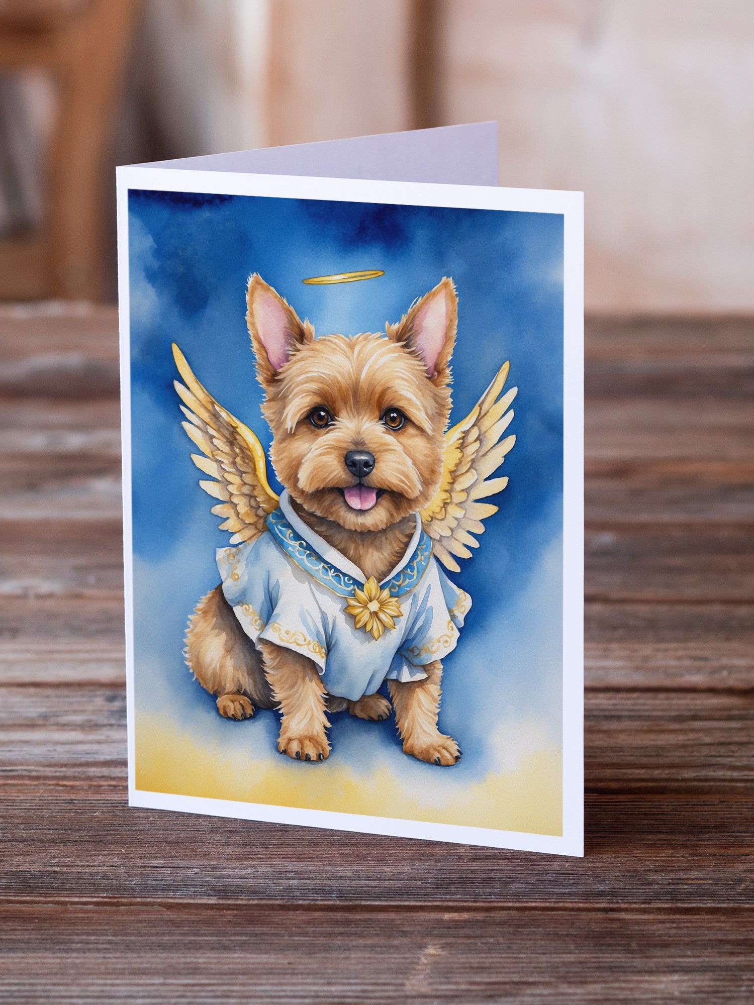 Norwich Terrier My Angel Greeting Cards Pack of 8