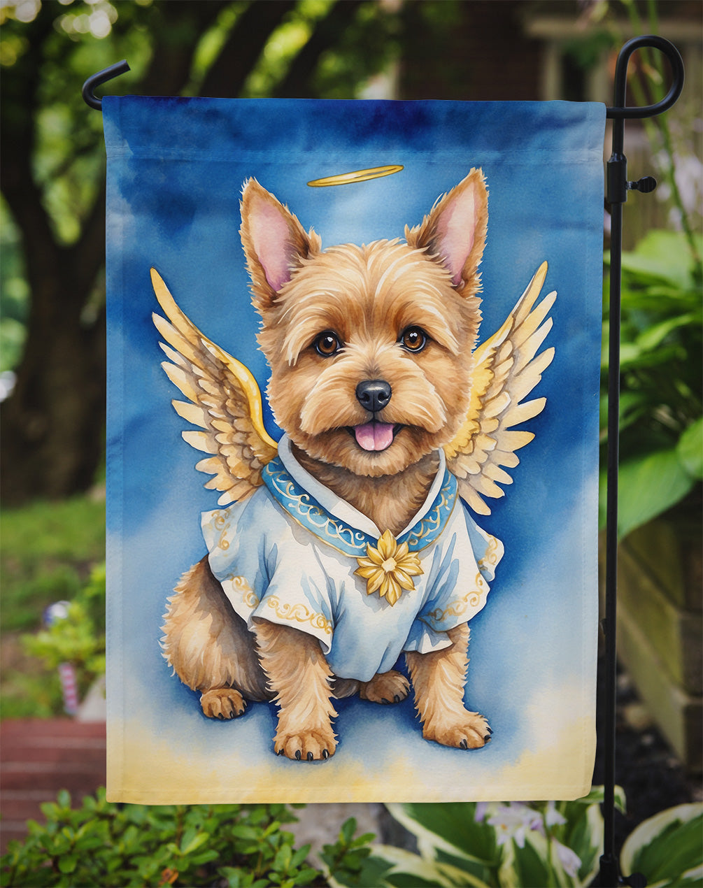 Norwich Terrier My Angel Garden Flag