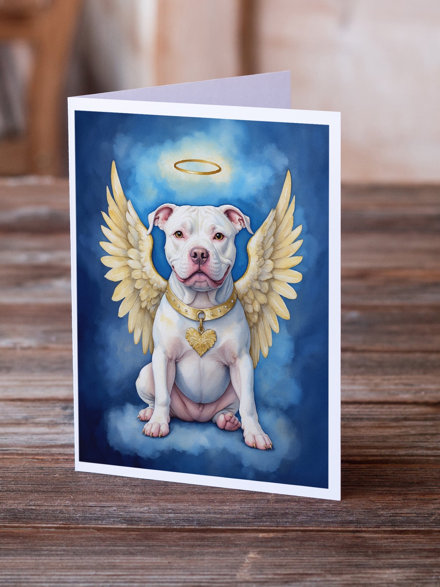 Buy this Pit Bull Terrier My Angel Greeting Cards Pack of 8
