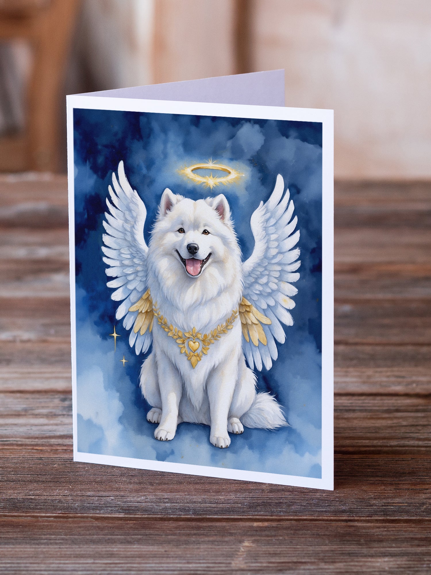 Samoyed My Angel Greeting Cards Pack of 8