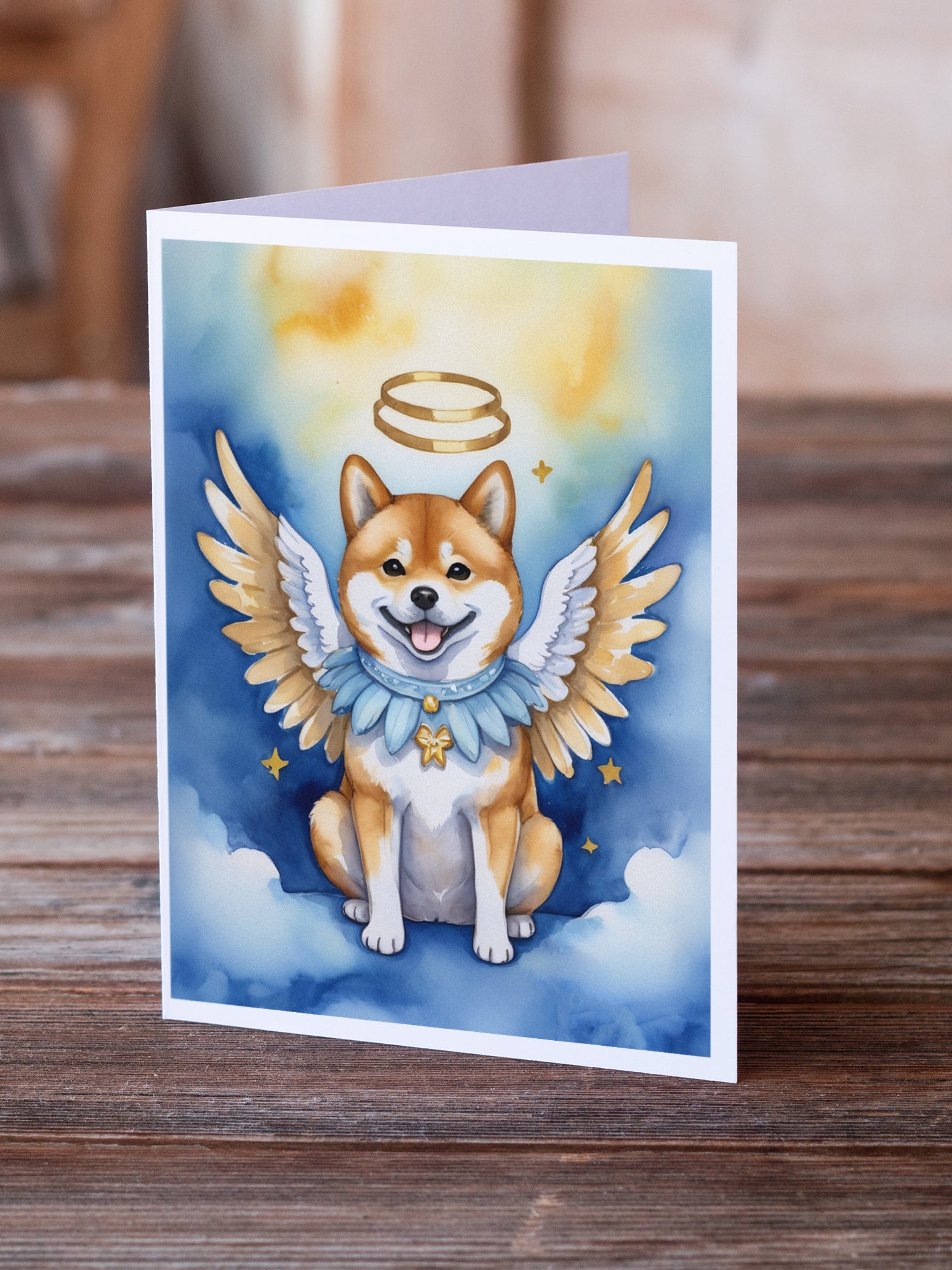 Shiba Inu My Angel Greeting Cards Pack of 8