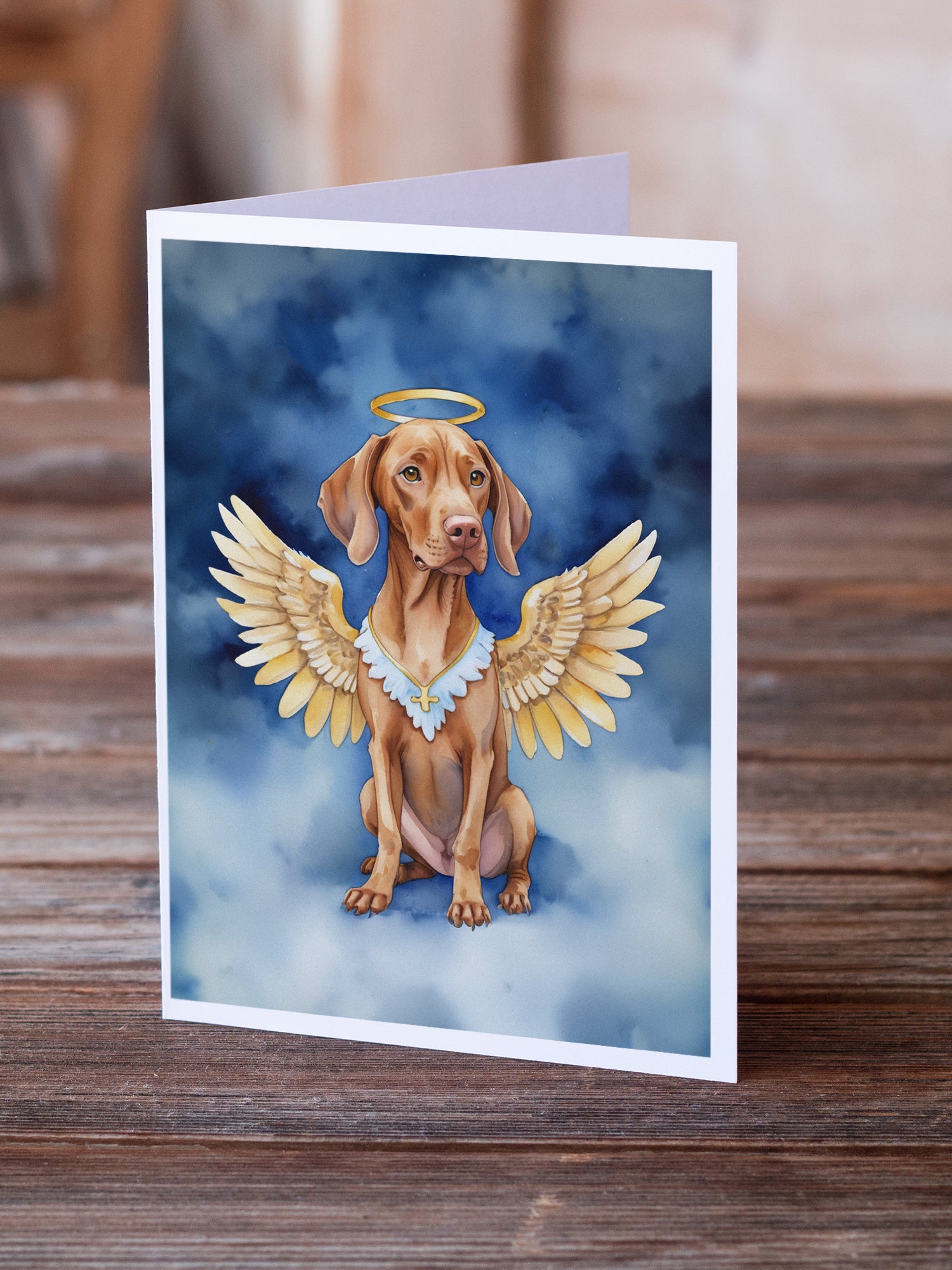 Vizsla My Angel Greeting Cards Pack of 8