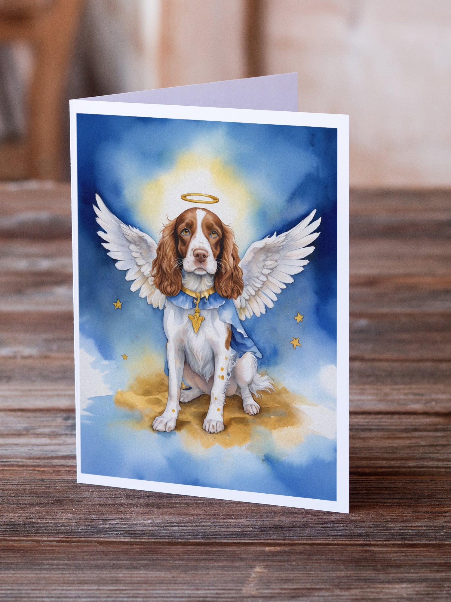 Welsh Springer Spaniel My Angel Greeting Cards Pack of 8