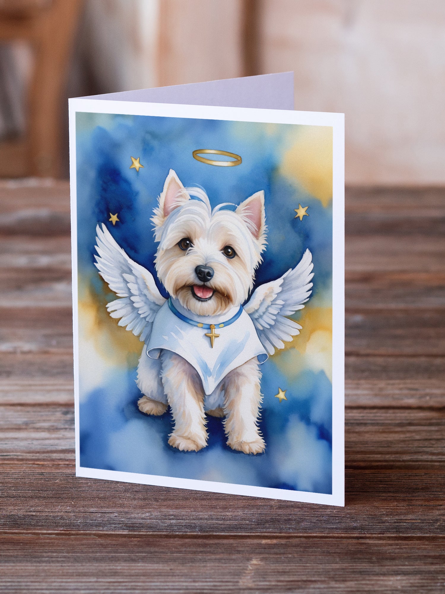 Westie My Angel Greeting Cards Pack of 8
