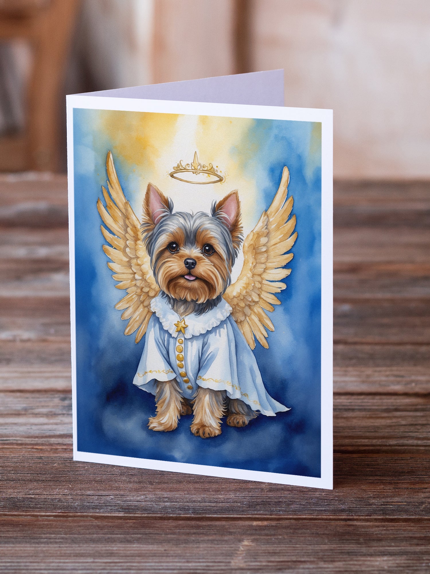 Yorkshire Terrier My Angel Greeting Cards Pack of 8