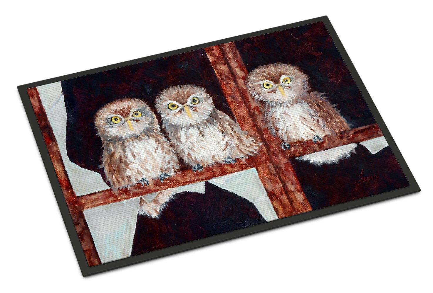 Buy this Owls by Ferris Hotard Indoor or Outdoor Mat 24x36