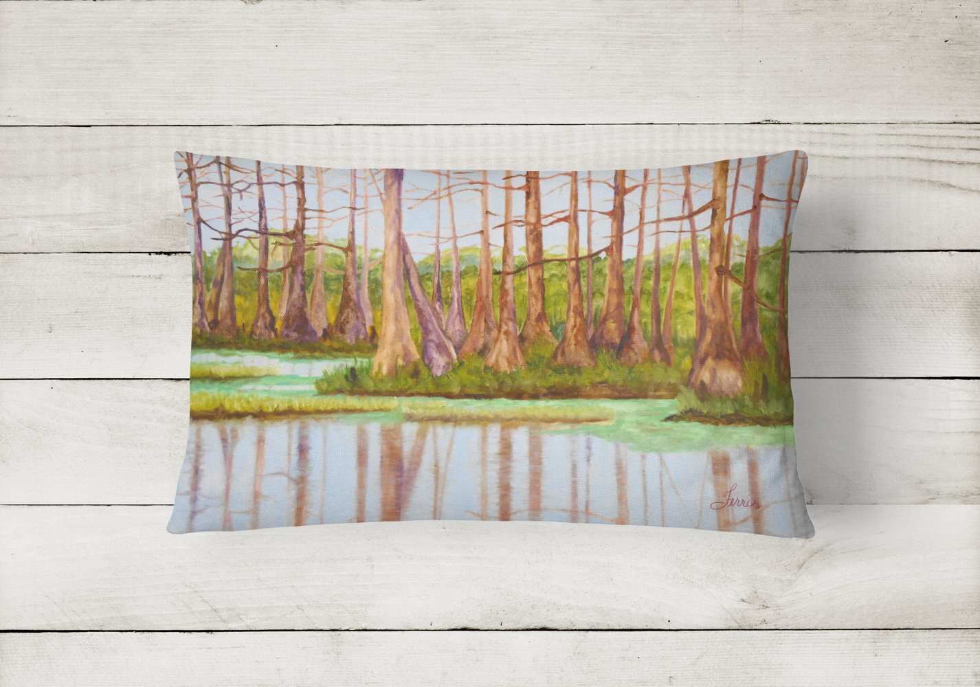 Buy this Bayou by Ferris Hotard Canvas Fabric Decorative Pillow