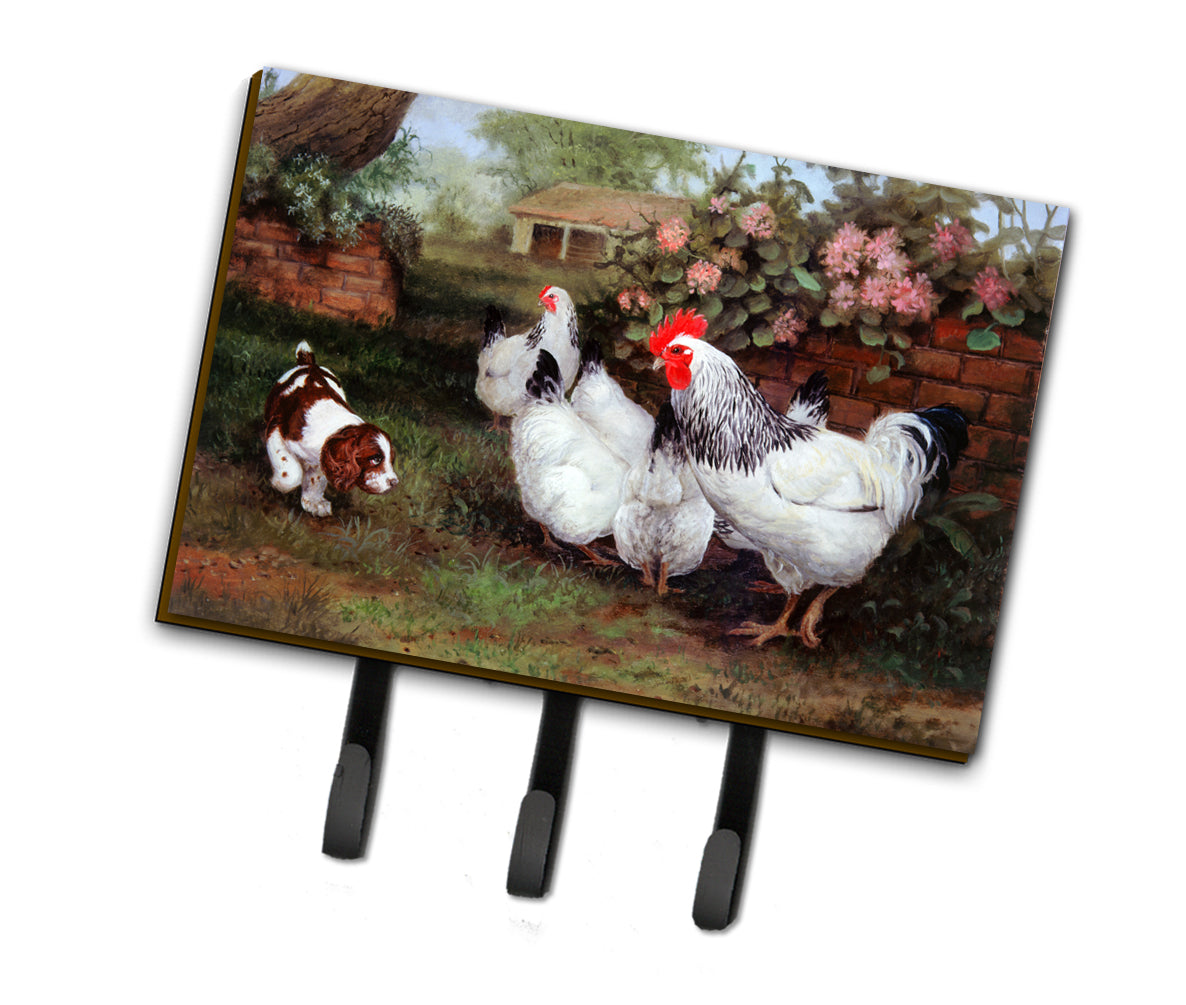 Chickens, Hens and Puppy Leash or Key Holder HEH0003TH68