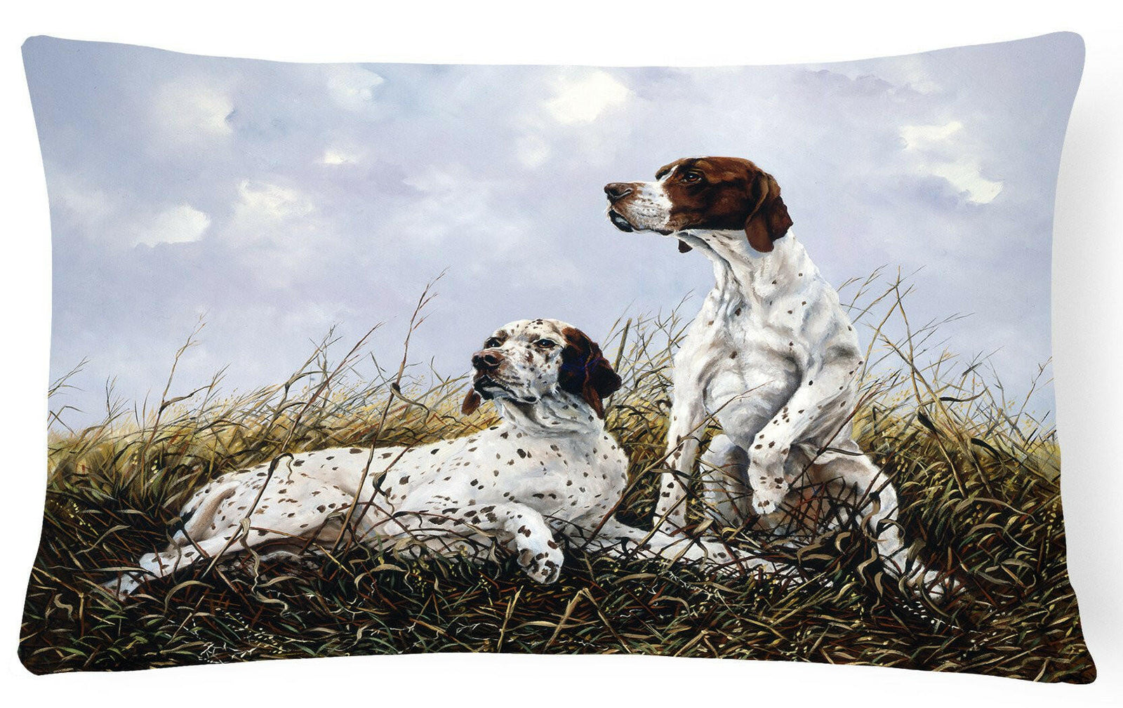 English Pointer by Michael Herring Fabric Decorative Pillow HMHE0011PW1216 by Caroline's Treasures