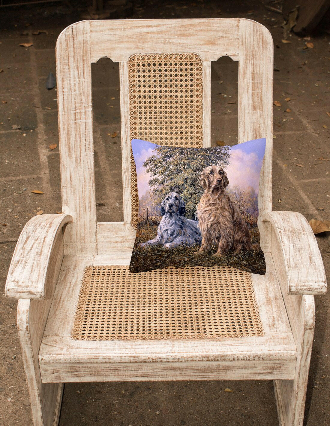 Setters by Michael Herring Canvas Decorative Pillow HMHE0203PW1414 by Caroline's Treasures