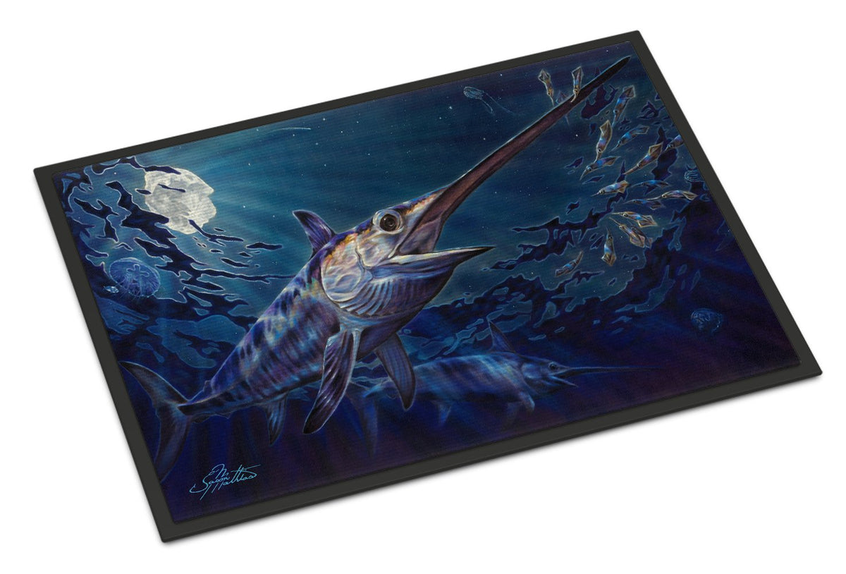 Prince Of Darkness Swordfish Indoor or Outdoor Mat 24x36 JMA2006JMAT by Caroline&#39;s Treasures