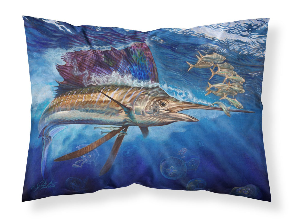Majesty Sailfish Fabric Standard Pillowcase JMA2010PILLOWCASE by Caroline&#39;s Treasures