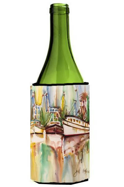 Ocean Springs Deep Sea Fishing Boats Wine Bottle Beverage Insulator Hugger JMK1157LITERK by Caroline's Treasures