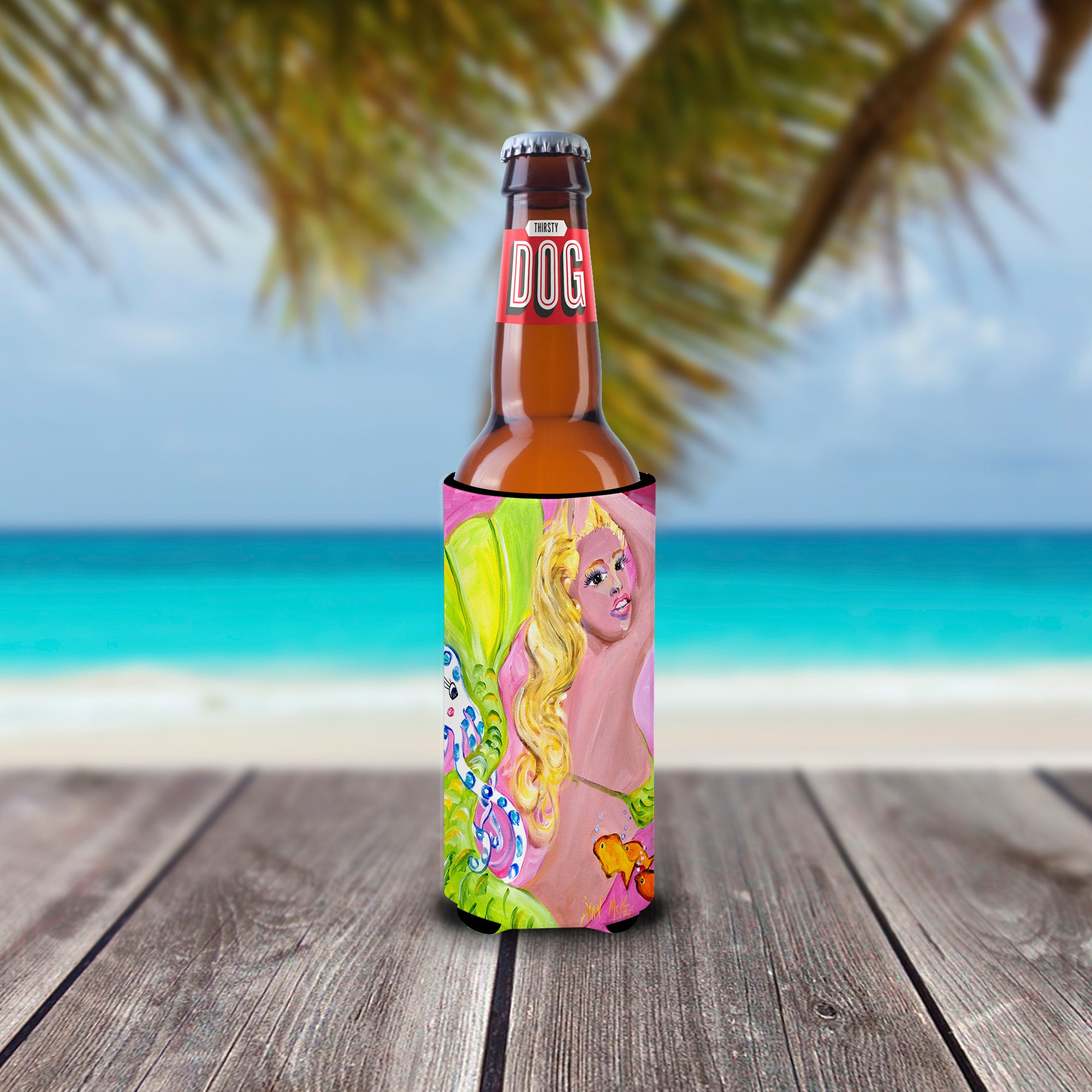 Pink Mermaid Ultra Beverage Insulators for slim cans JMK1183MUK