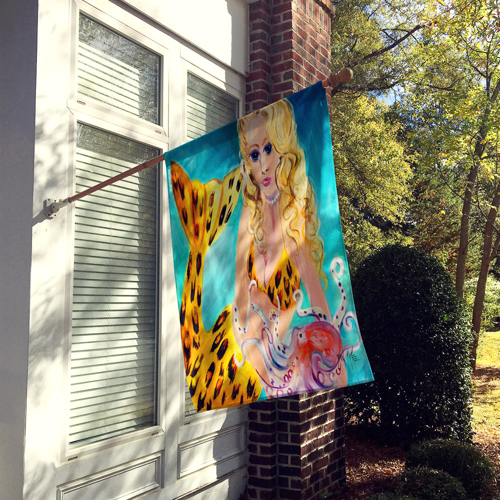 Teal Mermaid Flag Canvas House Size JMK1184CHF