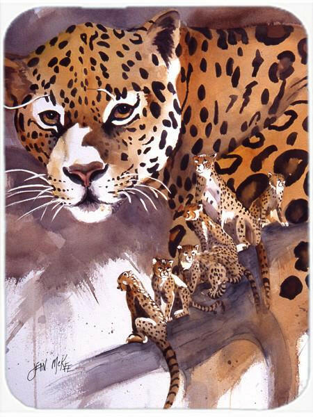 Cheetah Glass Cutting Board Large JMK1193LCB by Caroline's Treasures