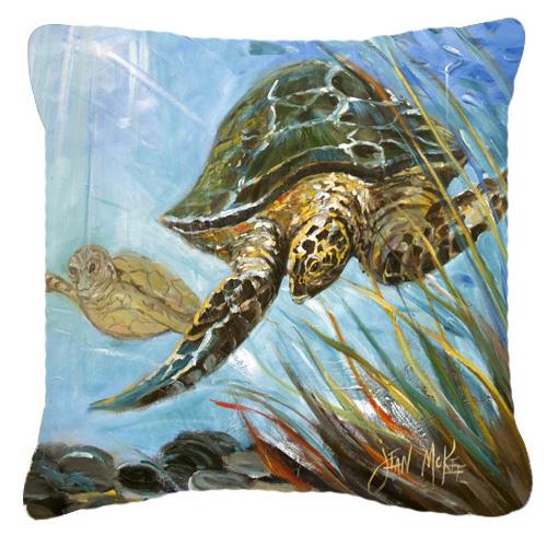 Loggerhead Sea Turtle Canvas Fabric Decorative Pillow by Caroline's Treasures