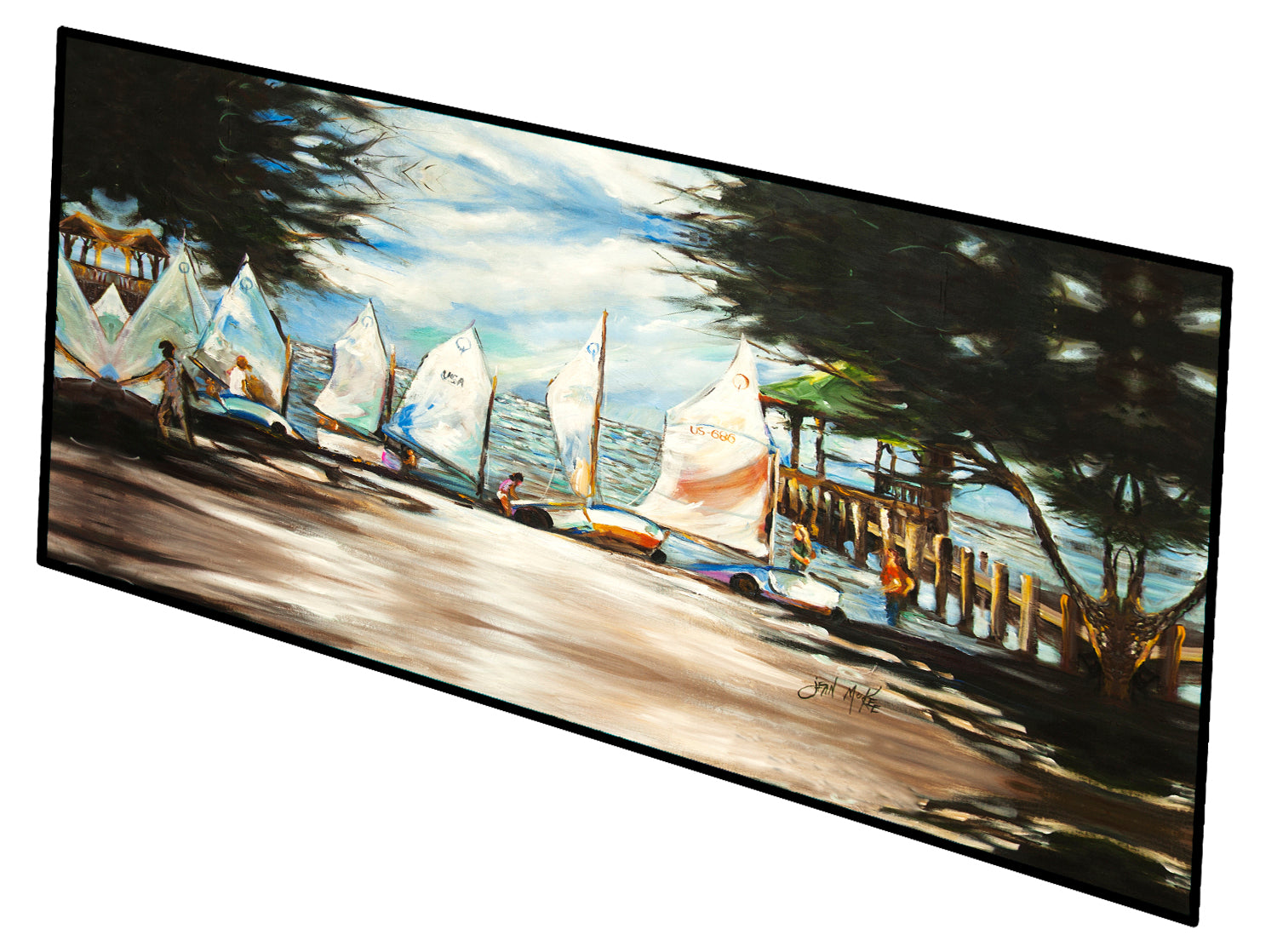 Sailboats Sailing Lessons Indoor or Outdoor Runner Mat 28x58 JMK1323HRM2858 - the-store.com