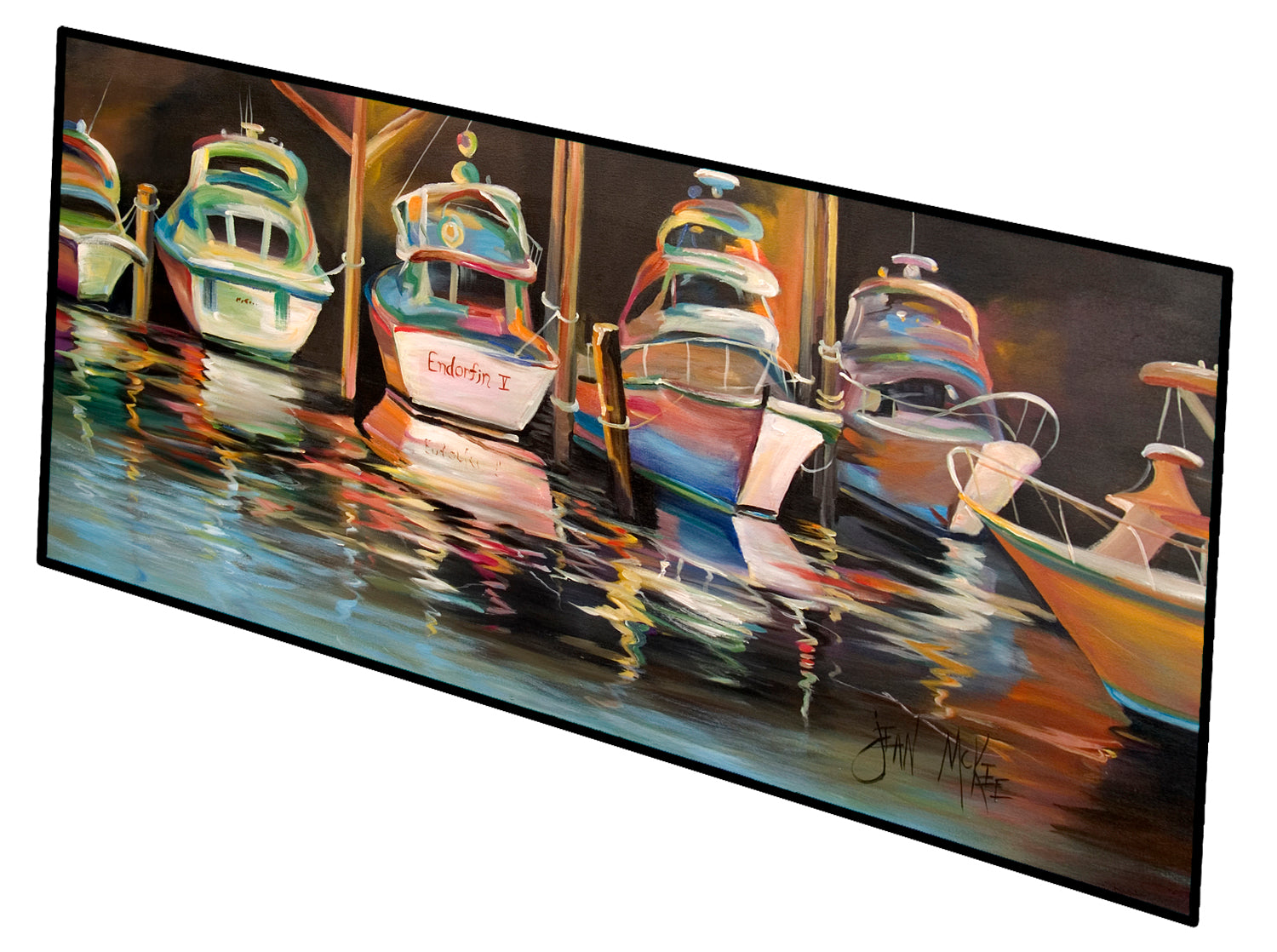 Deep Sea Fishing Boats Sea Chase Indoor or Outdoor Runner Mat 28x58 JMK1325HRM2858 - the-store.com