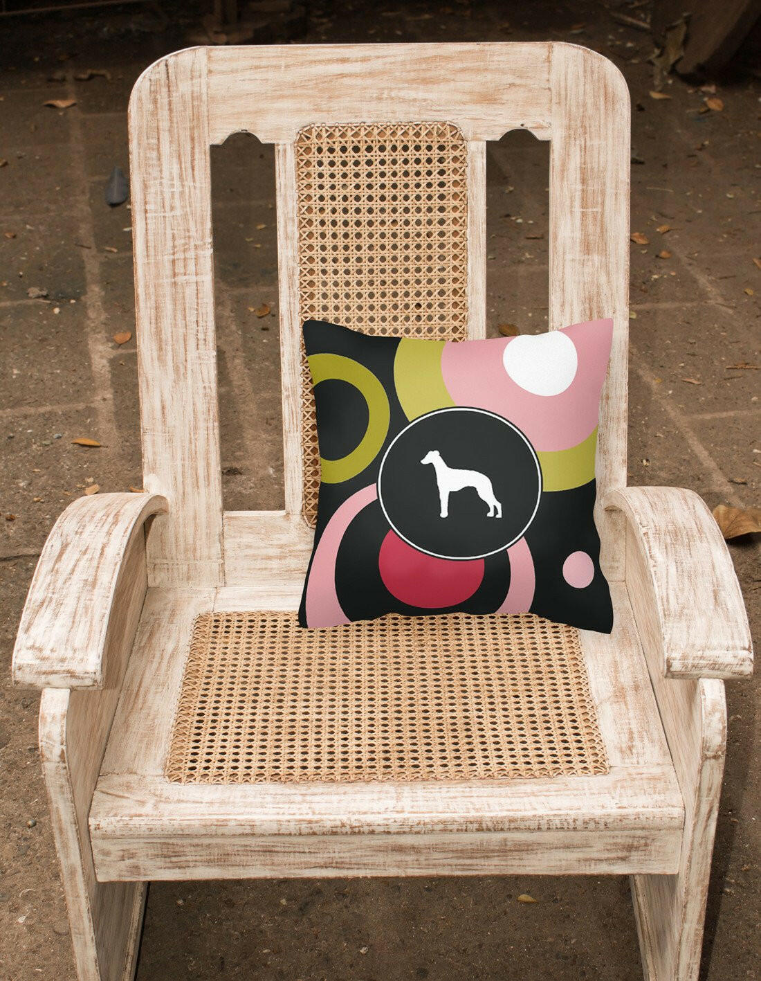 Whippet Decorative   Canvas Fabric Pillow by Caroline's Treasures