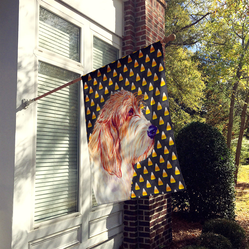 Petit Basset Griffon Vendeen Candy Corn Halloween  Flag Canvas House Size
