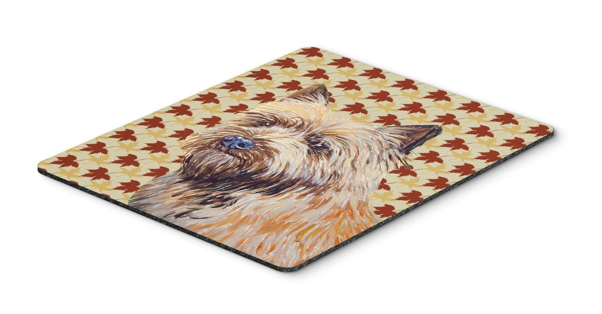 Cairn Terrier Fall Leaves Portrait Mouse Pad, Hot Pad or Trivet by Caroline's Treasures
