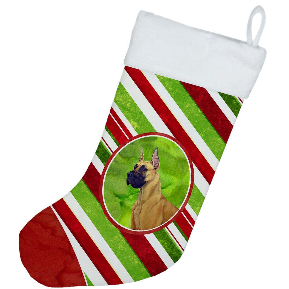 Great Dane Candy Cane Holiday Christmas Christmas Stocking LH9220