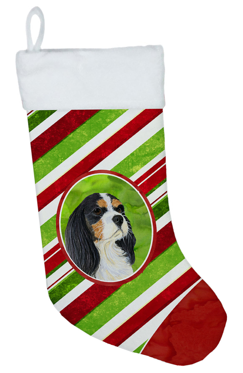 Cavalier Spaniel Candy Cane Holiday Christmas Christmas Stocking LH9234