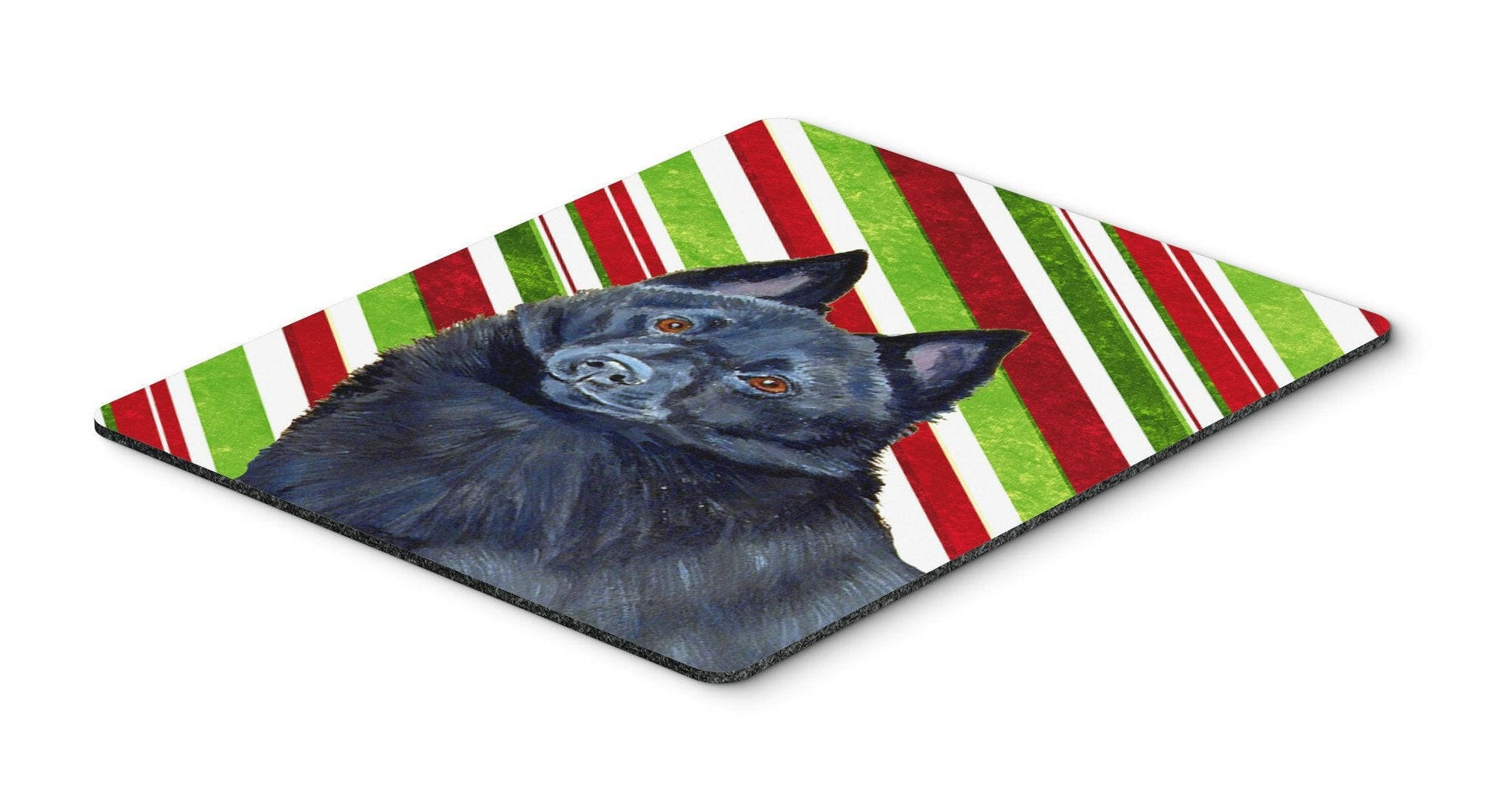 Schipperke Candy Cane Holiday Christmas Mouse Pad, Hot Pad or Trivet by Caroline's Treasures