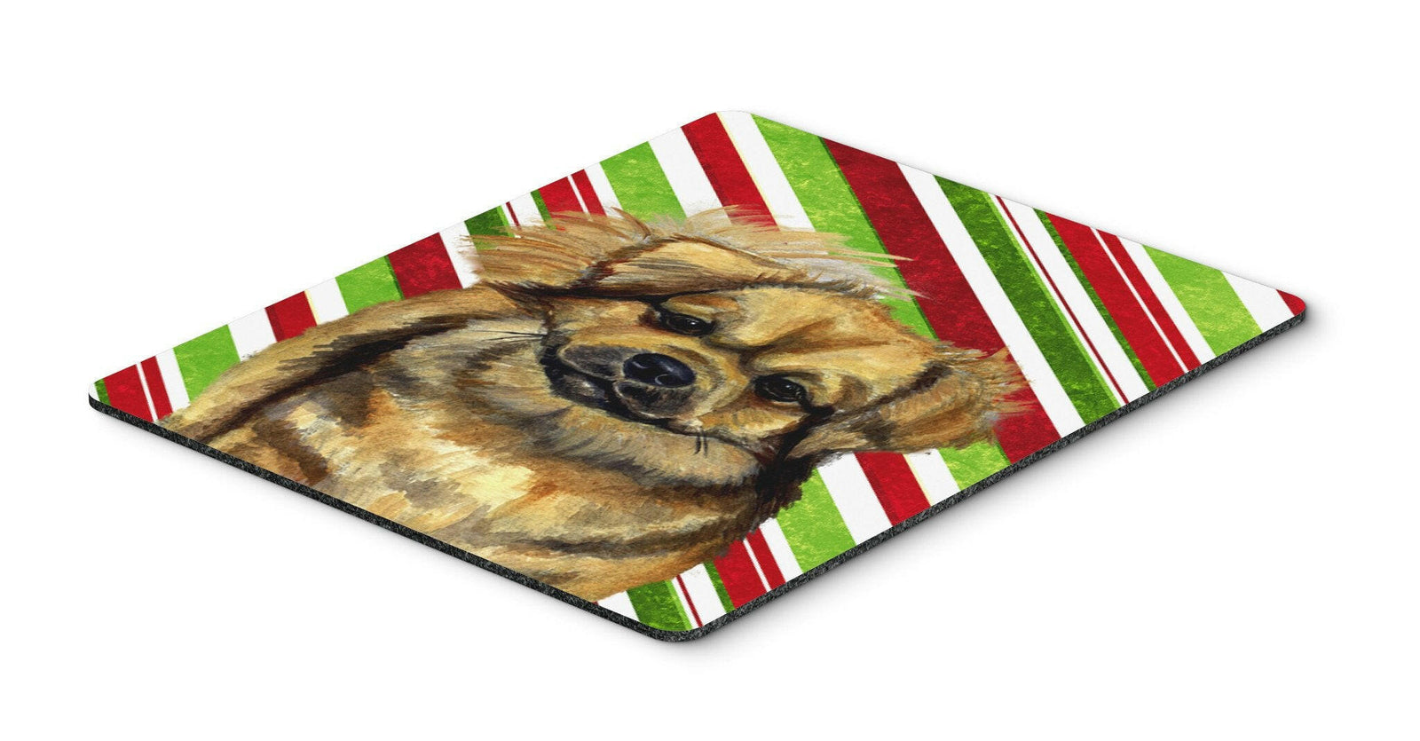 Tibetan Spaniel Candy Cane Holiday Christmas Mouse Pad, Hot Pad or Trivet by Caroline's Treasures