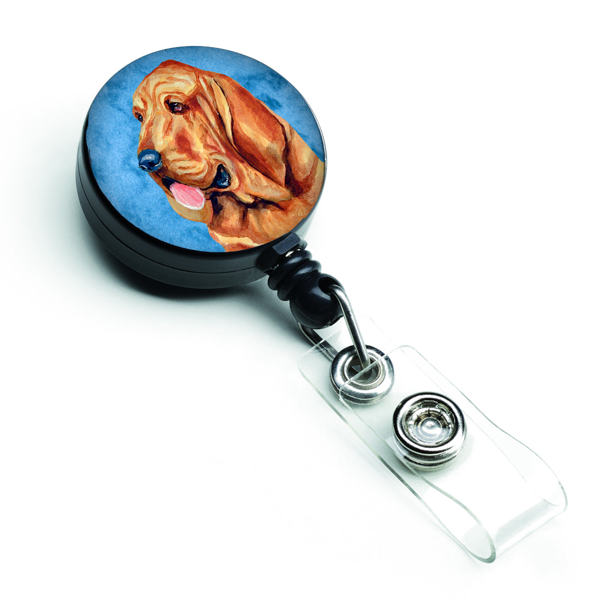 Blue Bloodhound Retractable Badge Reel LH9376BUBR