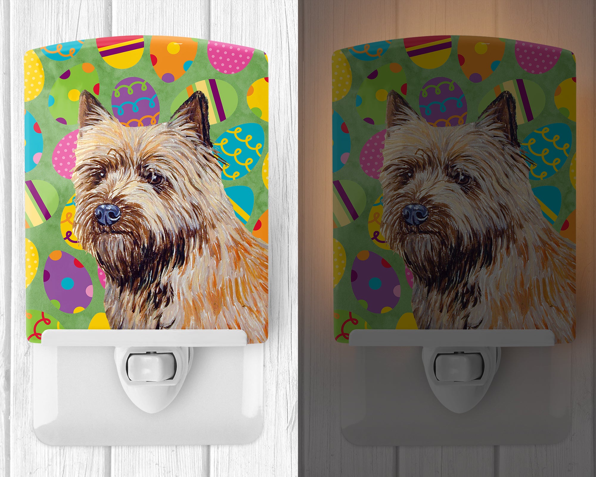 Cairn Terrier Easter Eggtravaganza Ceramic Night Light LH9410CNL - the-store.com