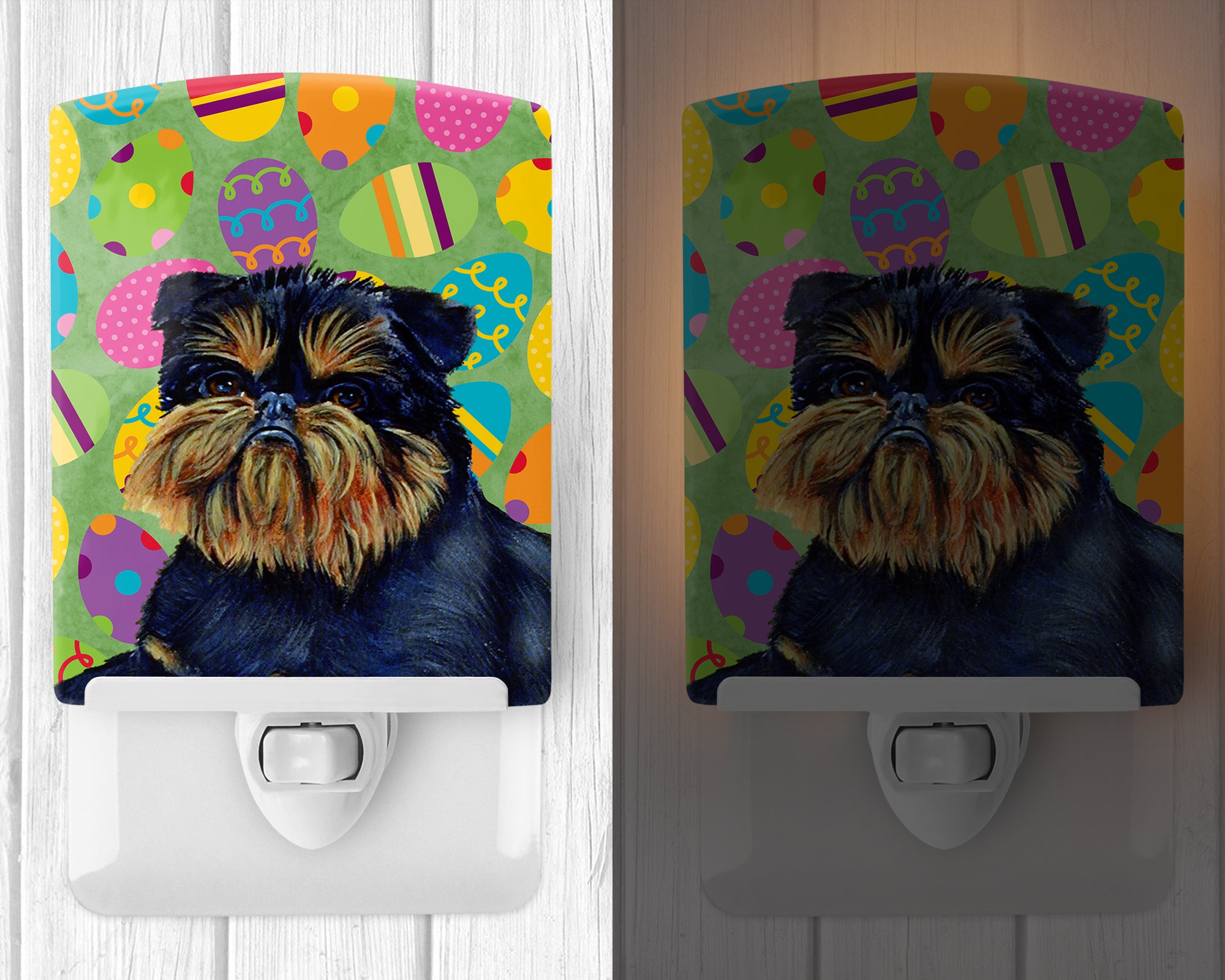 Brussels Griffon Easter Eggtravaganza Ceramic Night Light LH9433CNL - the-store.com
