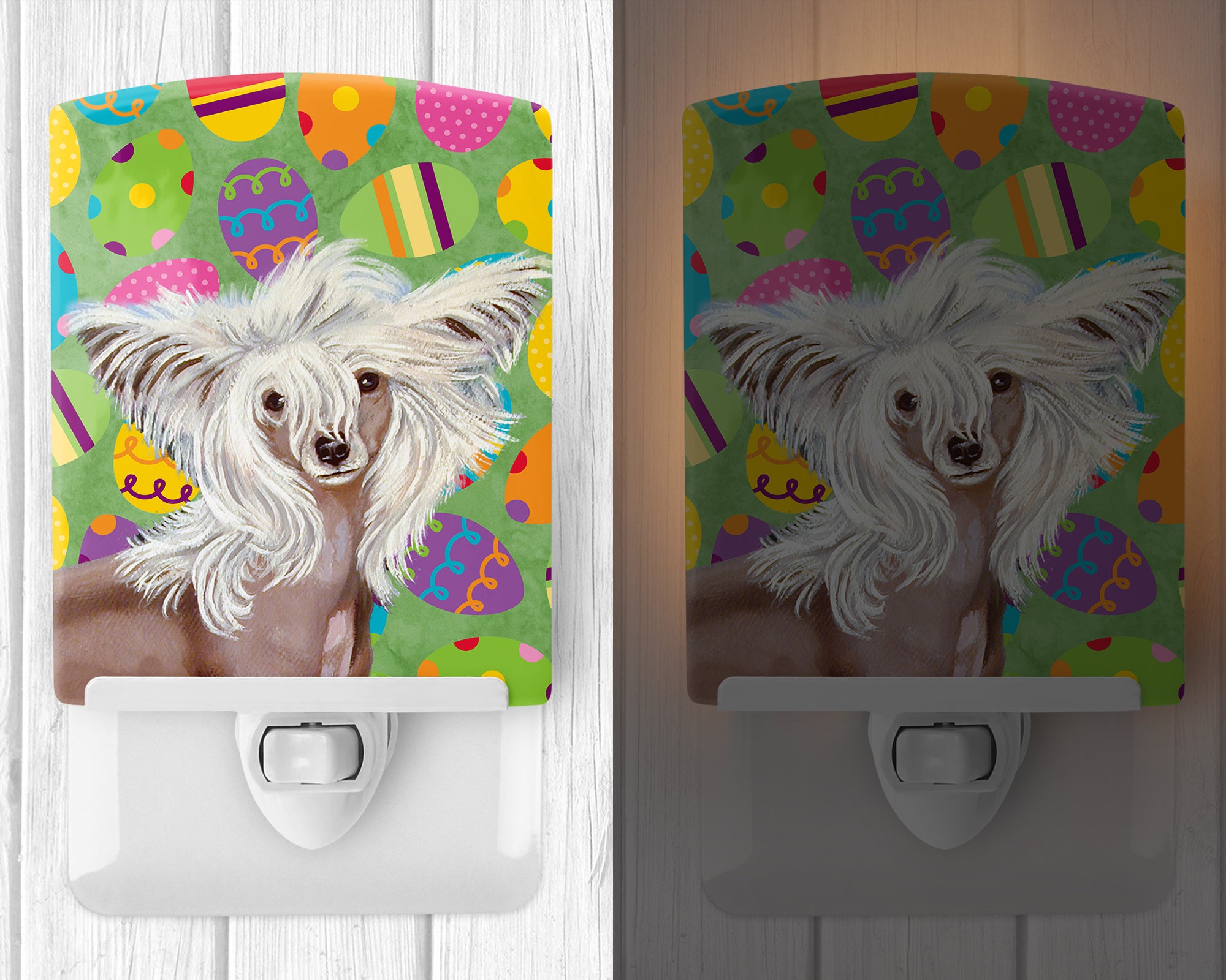 Chinese Crested Easter Eggtravaganza Ceramic Night Light LH9437CNL - the-store.com