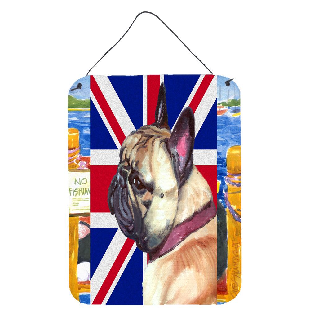 French Bulldog Frenchie with English Union Jack British Flag Wall or Door Hanging Prints LH9601DS1216 by Caroline's Treasures