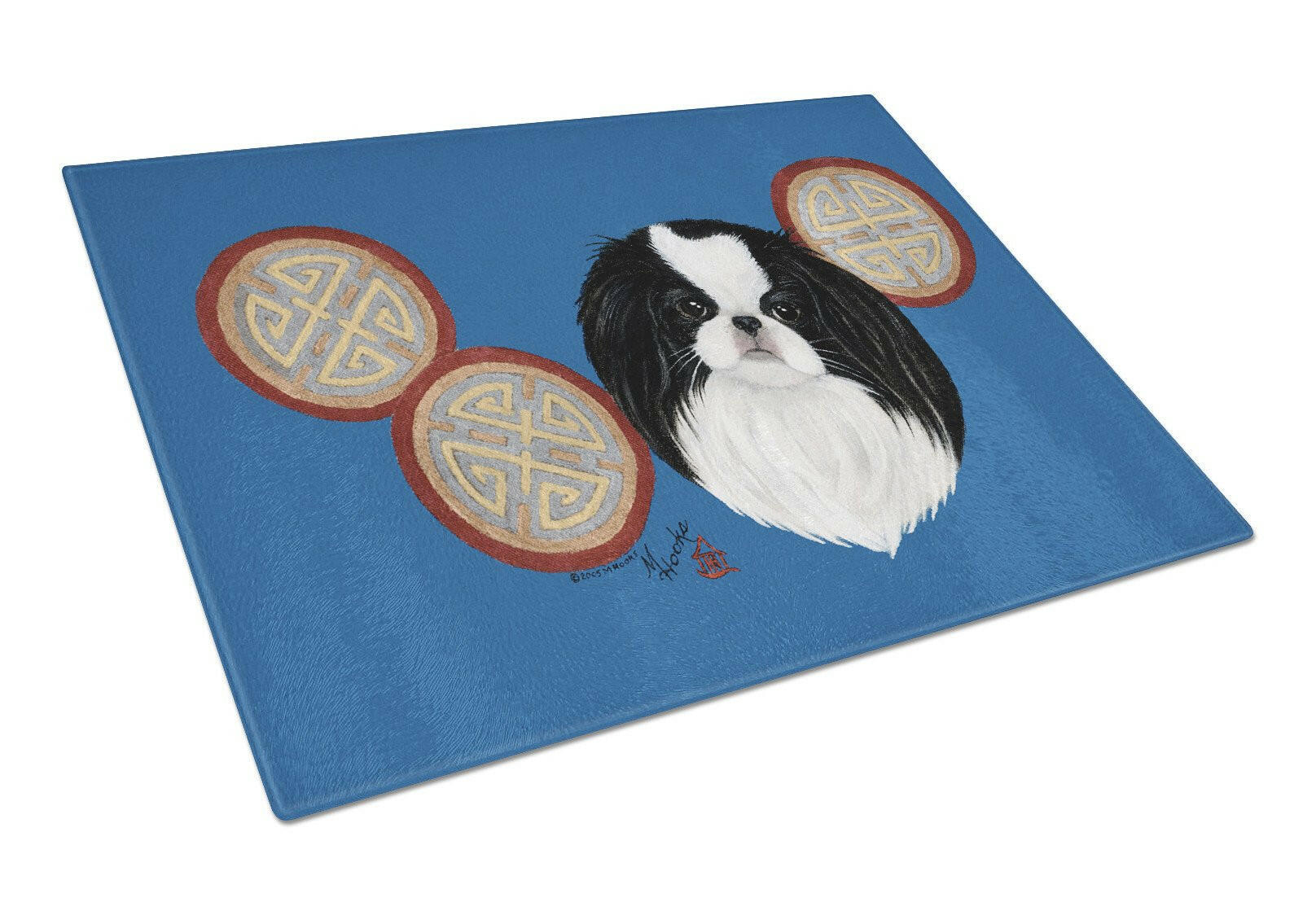 Japanese Chin Glass Cutting Board Large MH1003LCB by Caroline's Treasures
