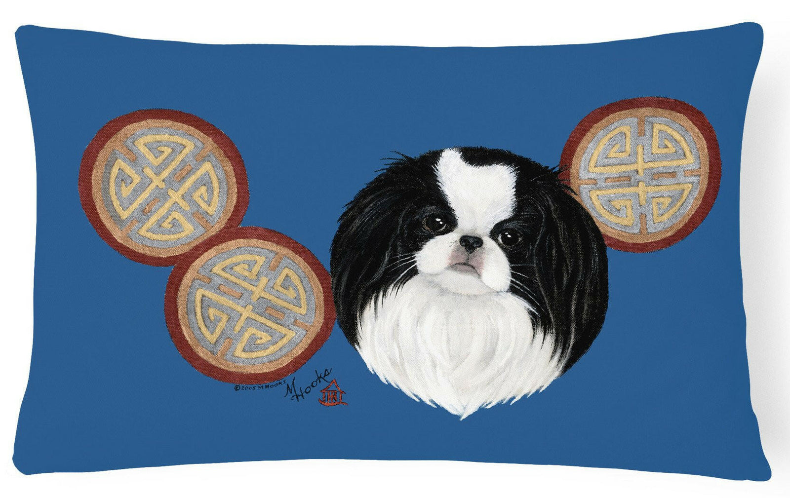Japanese Chin Fabric Decorative Pillow MH1003PW1216 by Caroline's Treasures