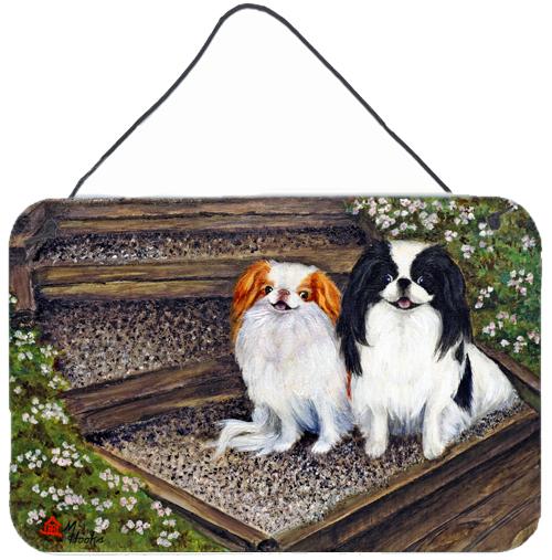 Japanese Chin Daddy's Girls Wall or Door Hanging Prints MH1047DS812 by Caroline's Treasures