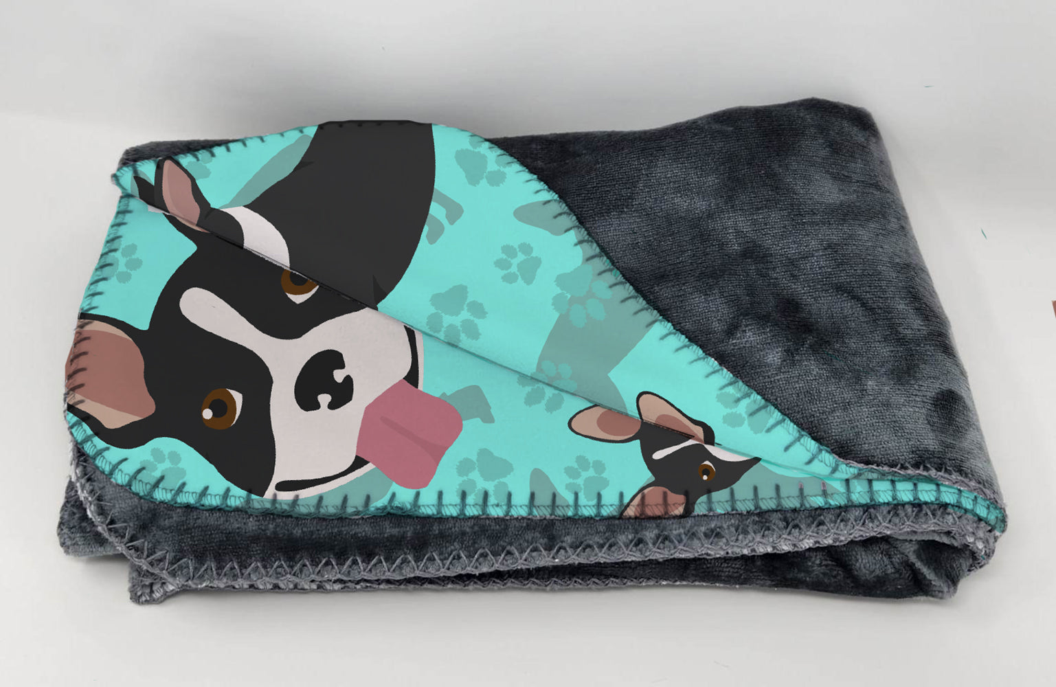 Buy this Boston Terrier Soft Travel Blanket with Bag