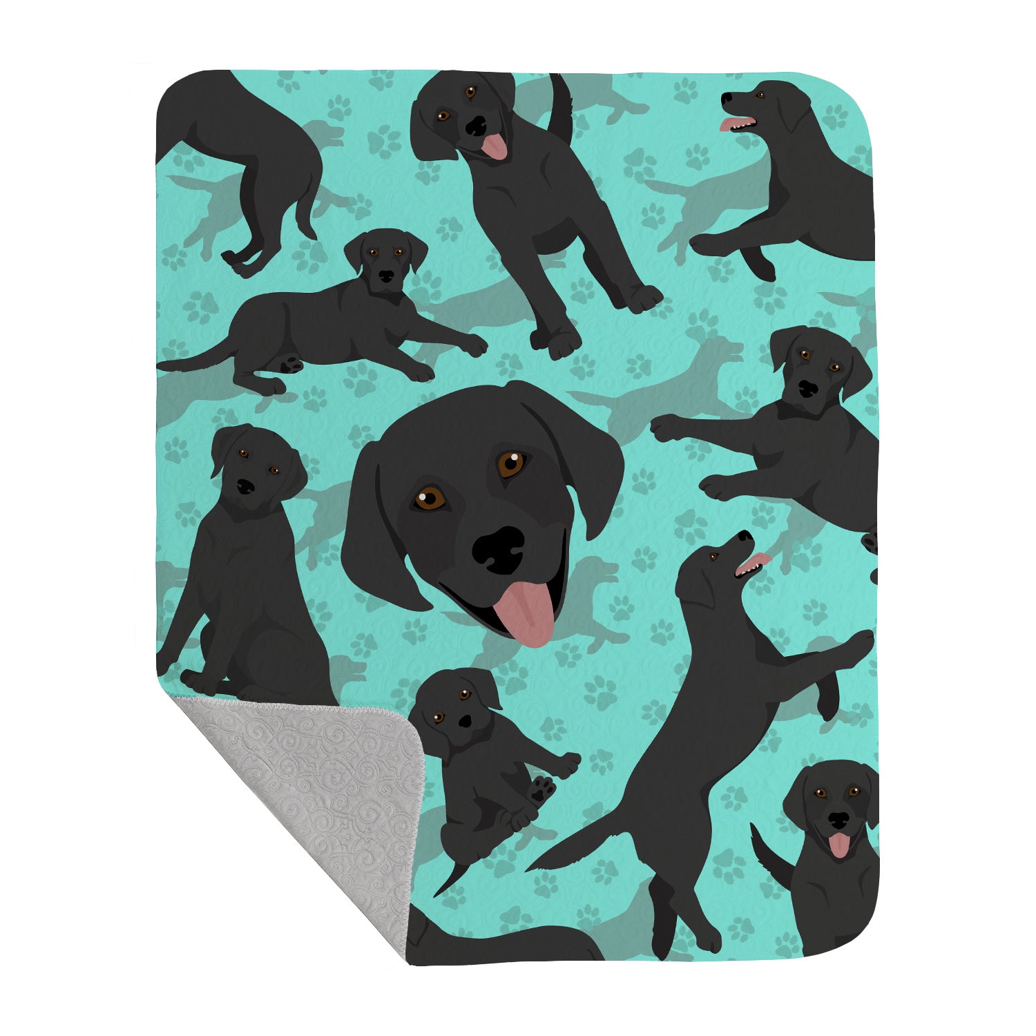 Buy this Black Labrador Retriever Quilted Blanket 50x60