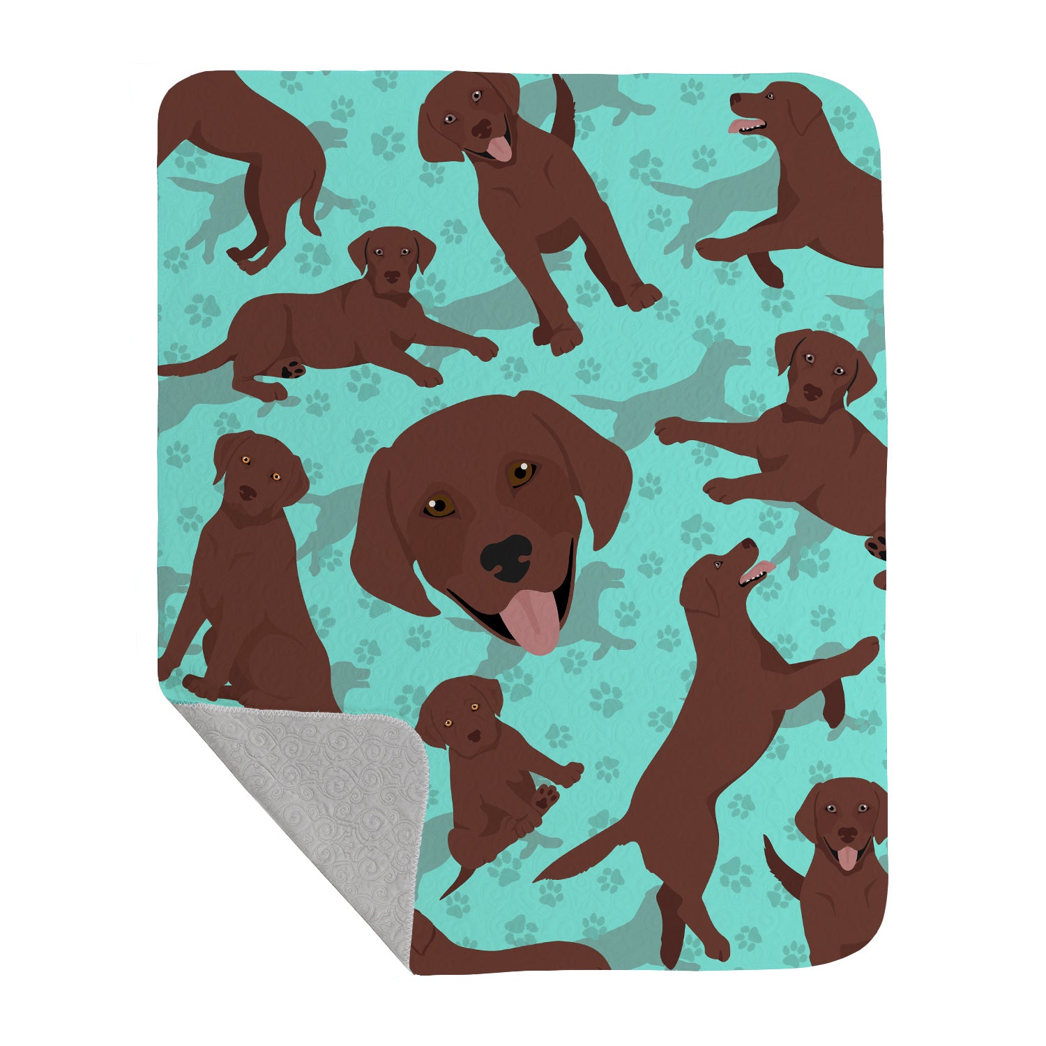 Buy this Chocolate Labrador Retriever Quilted Blanket 50x60