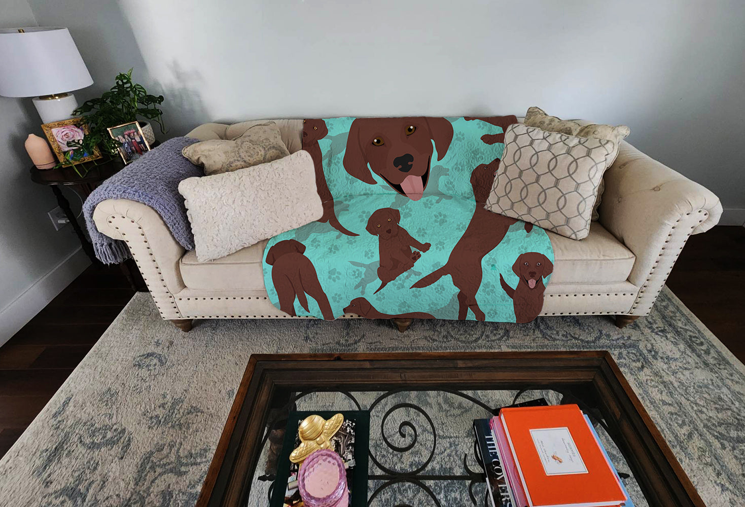 Buy this Chocolate Labrador Retriever Quilted Blanket 50x60