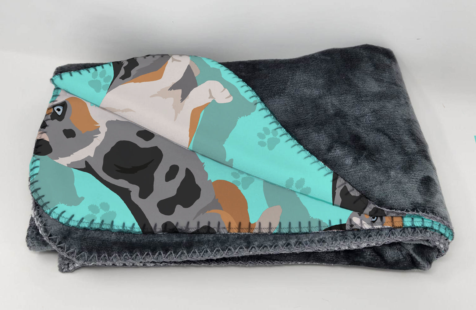 Buy this Blue Merle Welsh Cardigan Corgi Soft Travel Blanket with Bag