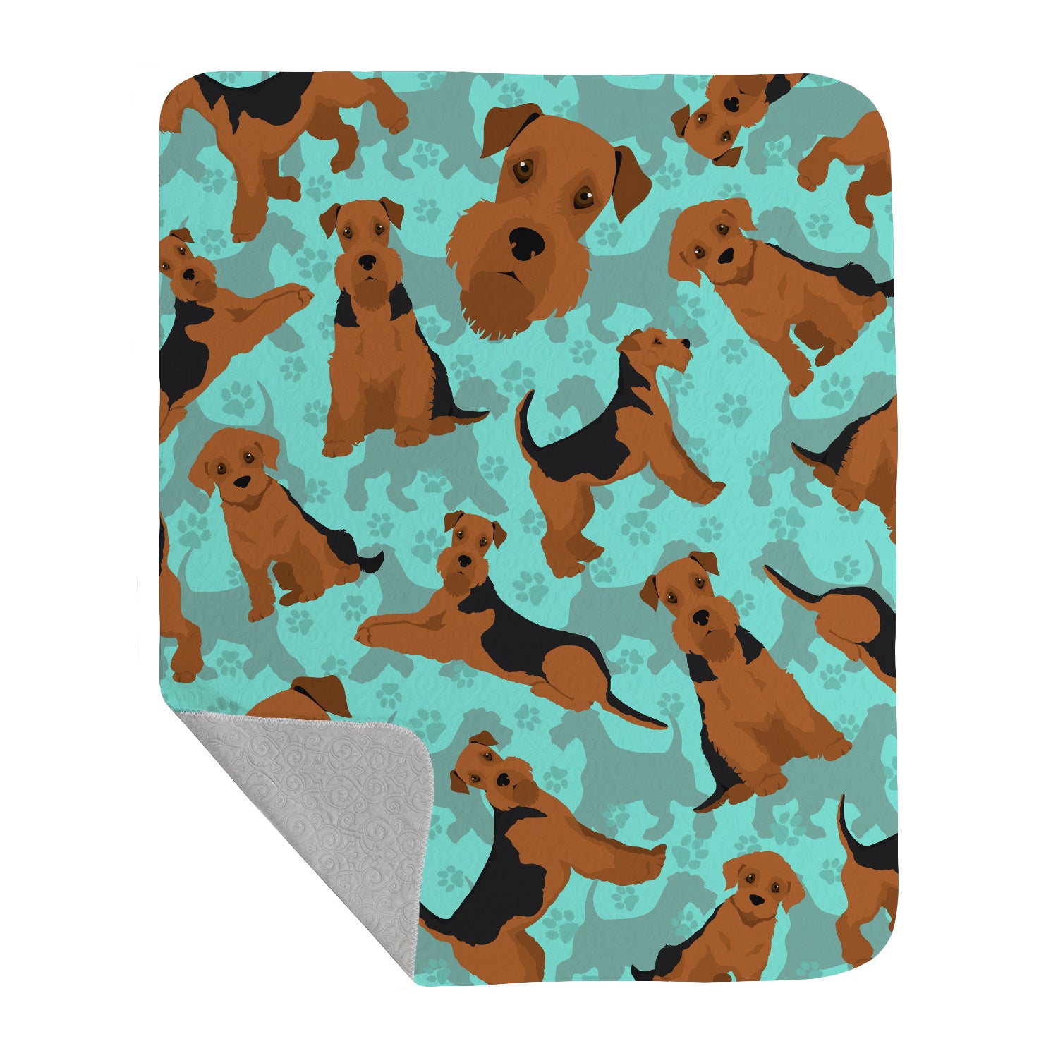 Buy this Airedale Terrier Quilted Blanket 50x60