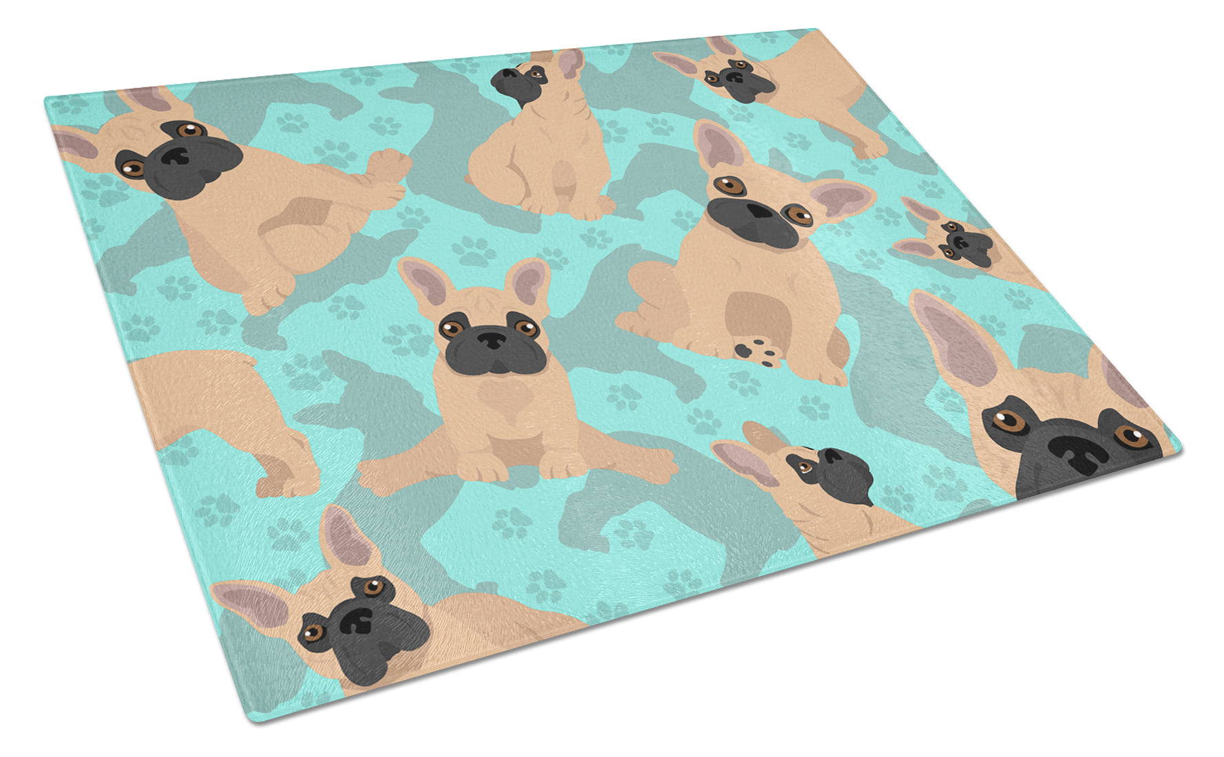 Buy this Fawn French Bulldog Glass Cutting Board Large