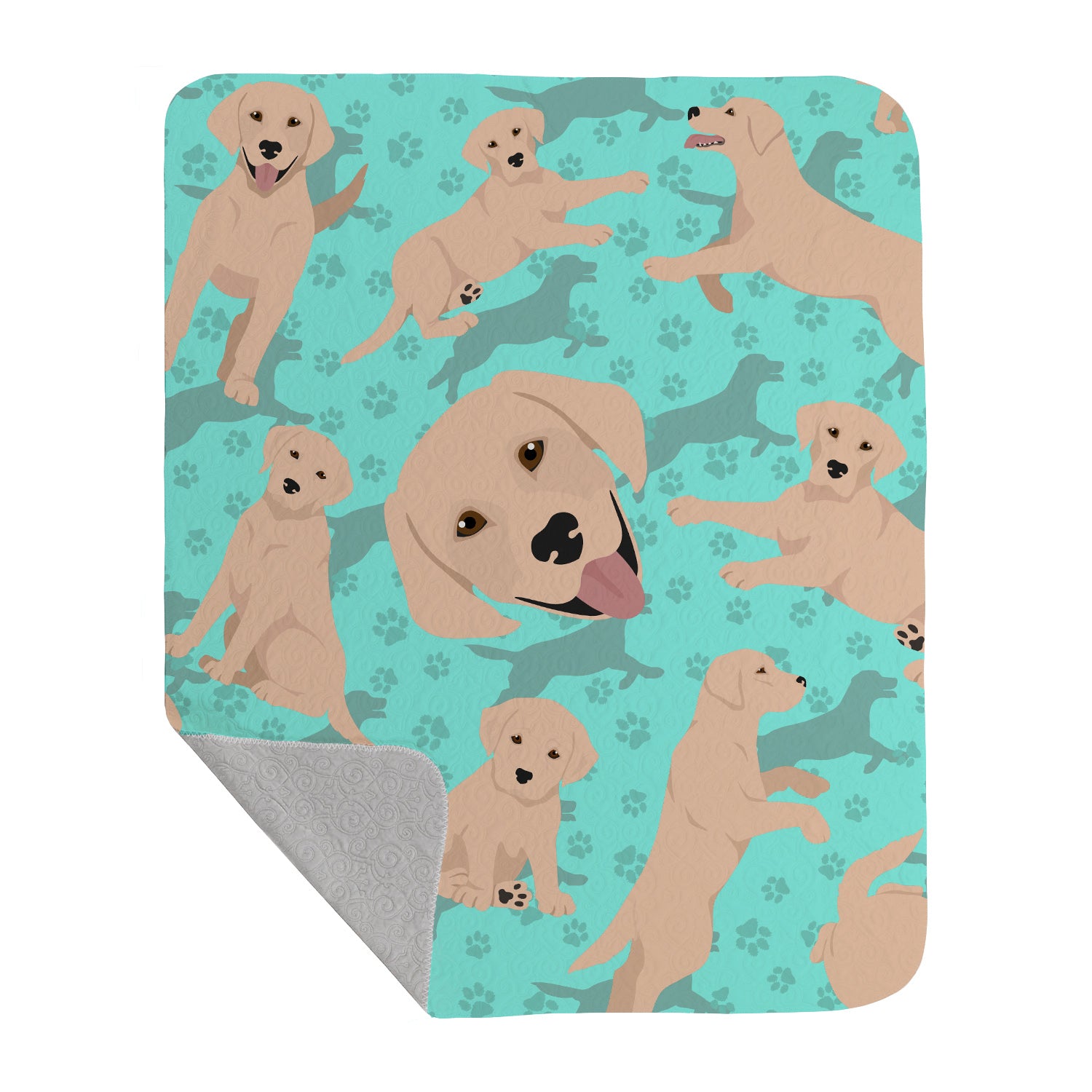 Buy this Yellow Labrador Retriever Quilted Blanket 50x60