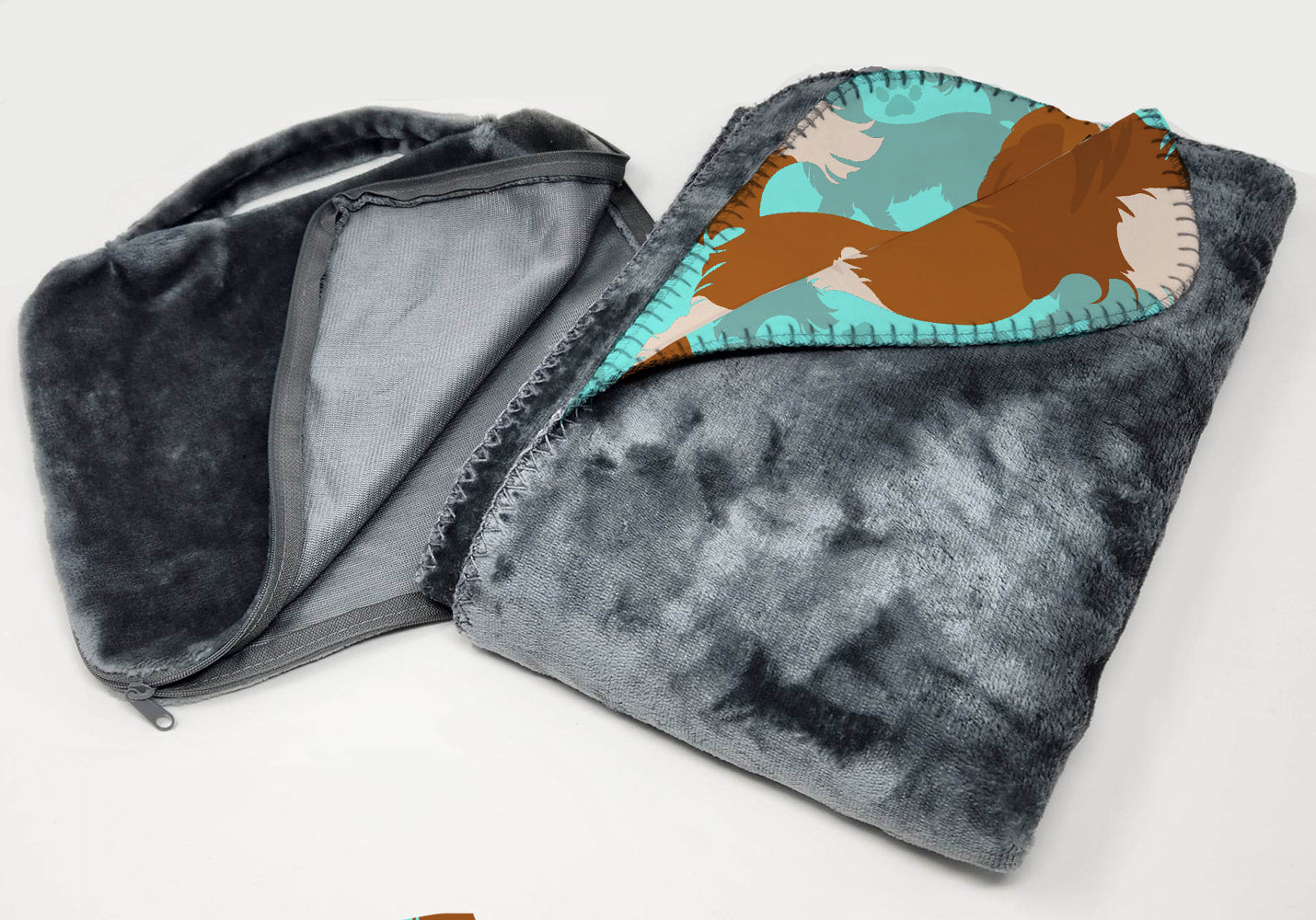 Blenheim Cavalier Spaniel Soft Travel Blanket with Bag - the-store.com