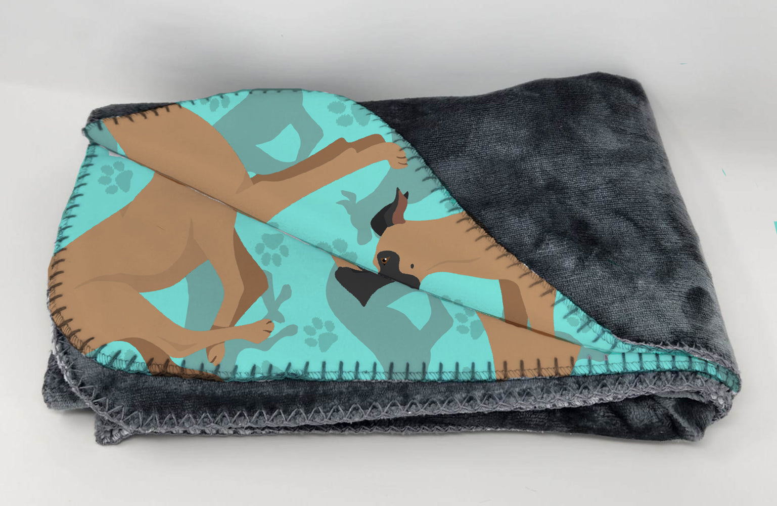 Fawn Great Dane Soft Travel Blanket with Bag - the-store.com